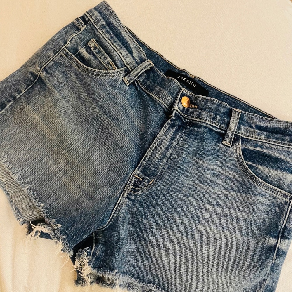 J BRAND Frayed Edge Denim Shorts 🦋 27 - Picture 2 of 8